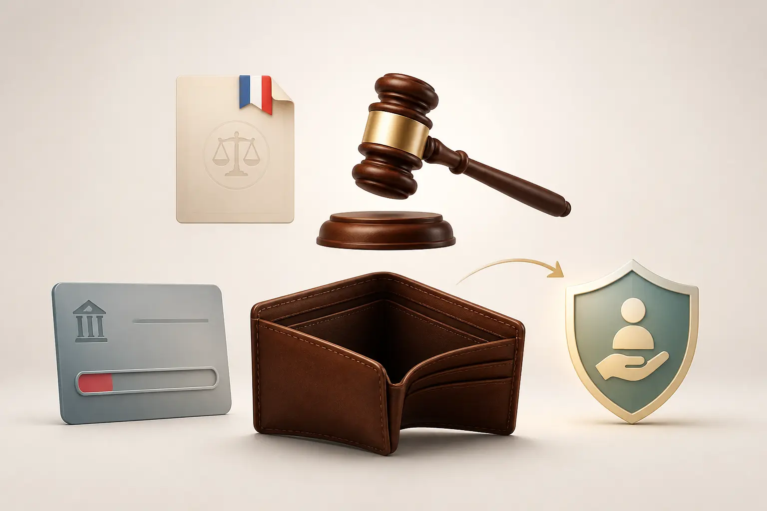 Un huissier peut-il saisir une personne non solvable : portefeuille vide, compte presque vide et protection minimale